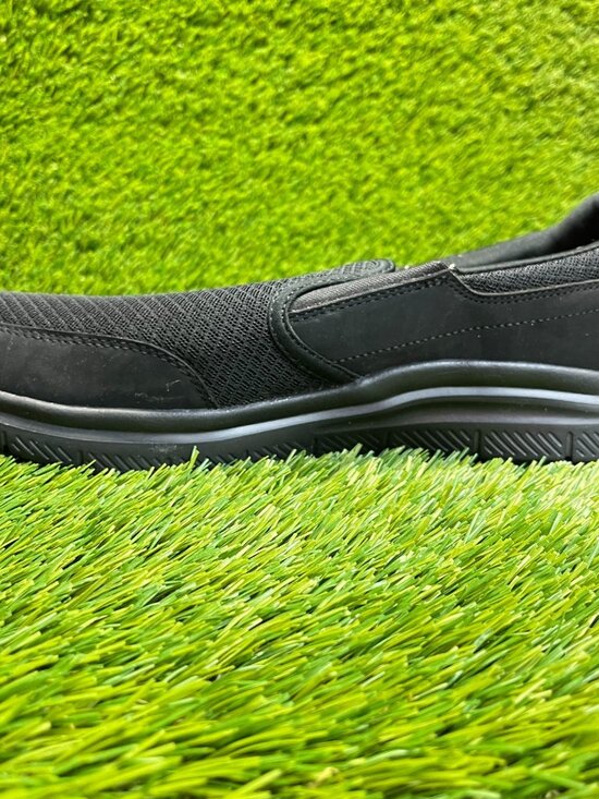 Skechers Flex Advantage Mens Size 9.5 Black Slip Resistant Slip On Work Shoes main image 6